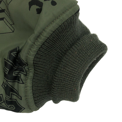 HYSTERIC GLAMOUR ヒステリックグラマー 総柄 カーキ 02173AB04 MA-1 フライトジャケット トップス