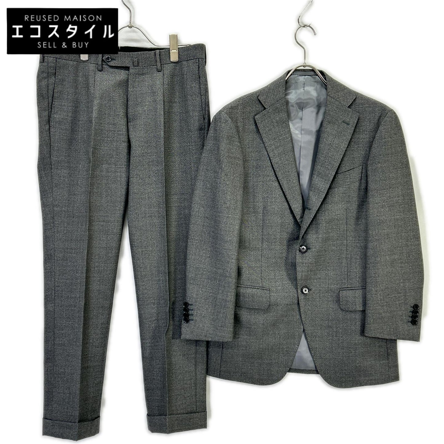RING JACKET リングヂャケット RN028F11B グレー ウール 総裏 スーツ スーツ セットアップ
