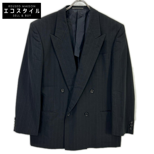 COMMEdesGARCONS HOMME DEUX コムデギャルソンオムドゥ AD1992 DS-21004 ブラック ウール ストライプ ダブルジャケット ジャケット