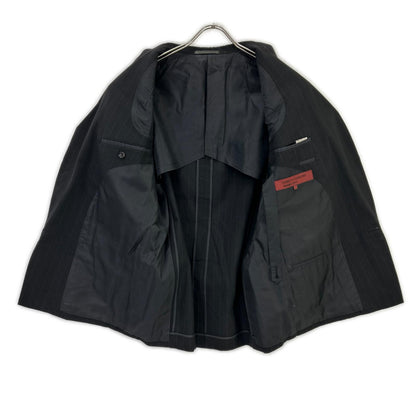 COMMEdesGARCONS HOMME DEUX コムデギャルソンオムドゥ AD1992 DS-21004 ブラック ウール ストライプ ダブルジャケット ジャケット