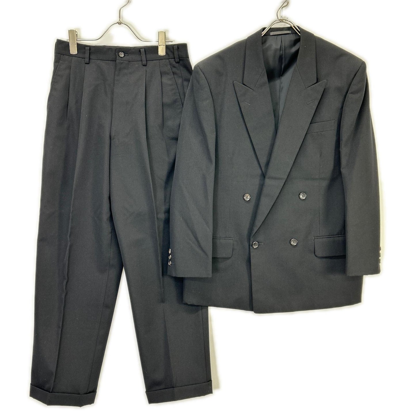 COMMEdesGARCONS HOMME DEUX コムデギャルソンオムドゥ AD1995 DJー54001S ブラック ウール ダブルジャケット スーツ スーツ セットアップ