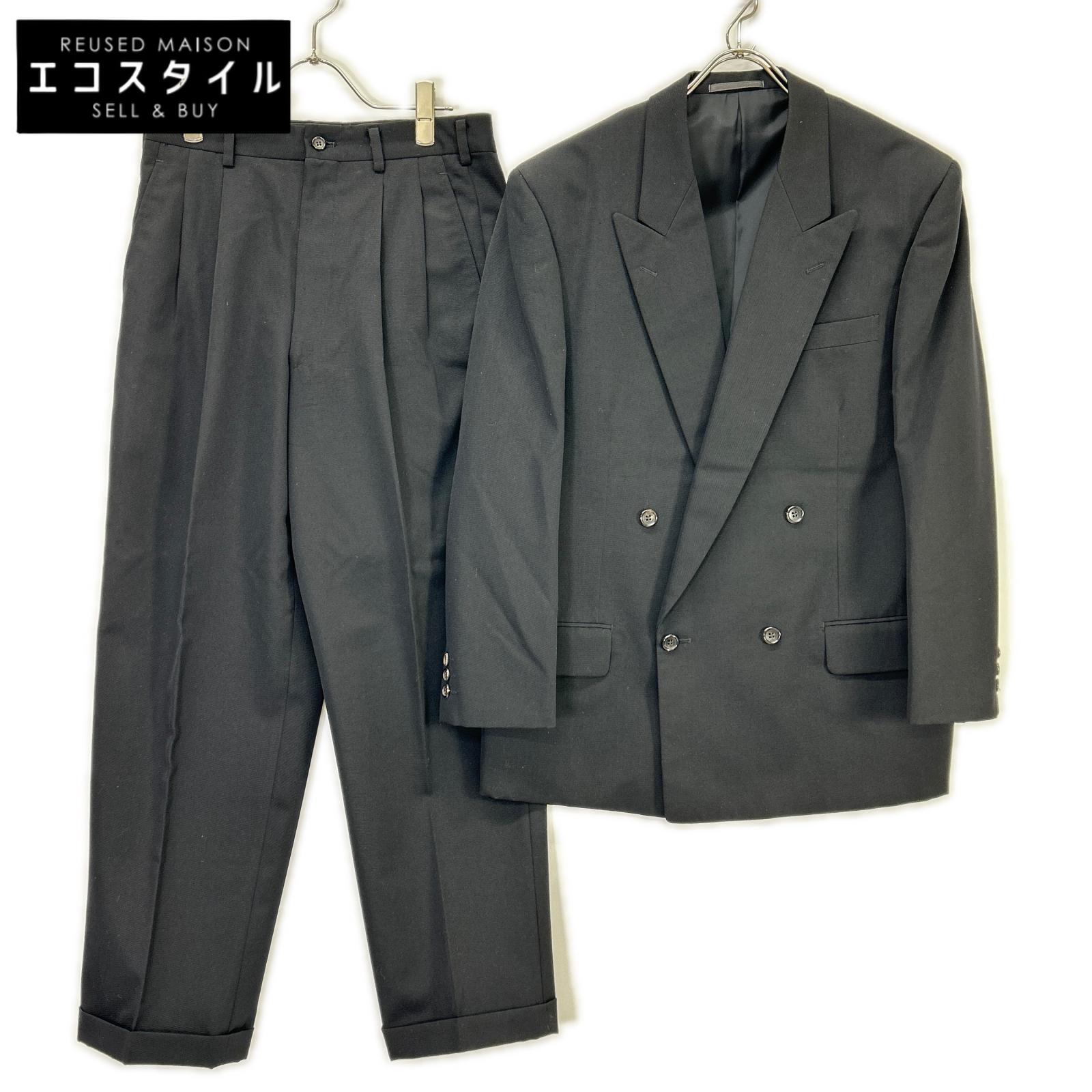 COMMEdesGARCONS HOMME DEUX コムデギャルソンオムドゥ AD1995 DJー54001S ブラック ウール ダブルジャケット スーツ スーツ セットアップ