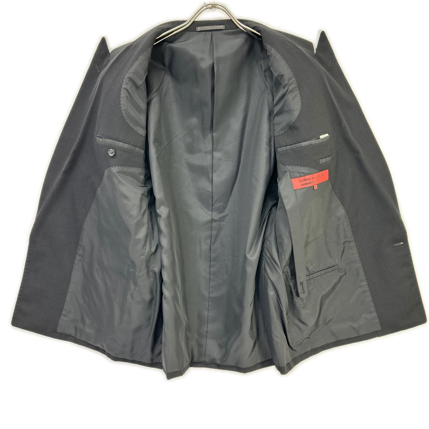 COMMEdesGARCONS HOMME DEUX コムデギャルソンオムドゥ AD1995 DJー54001S ブラック ウール ダブルジャケット スーツ スーツ セットアップ