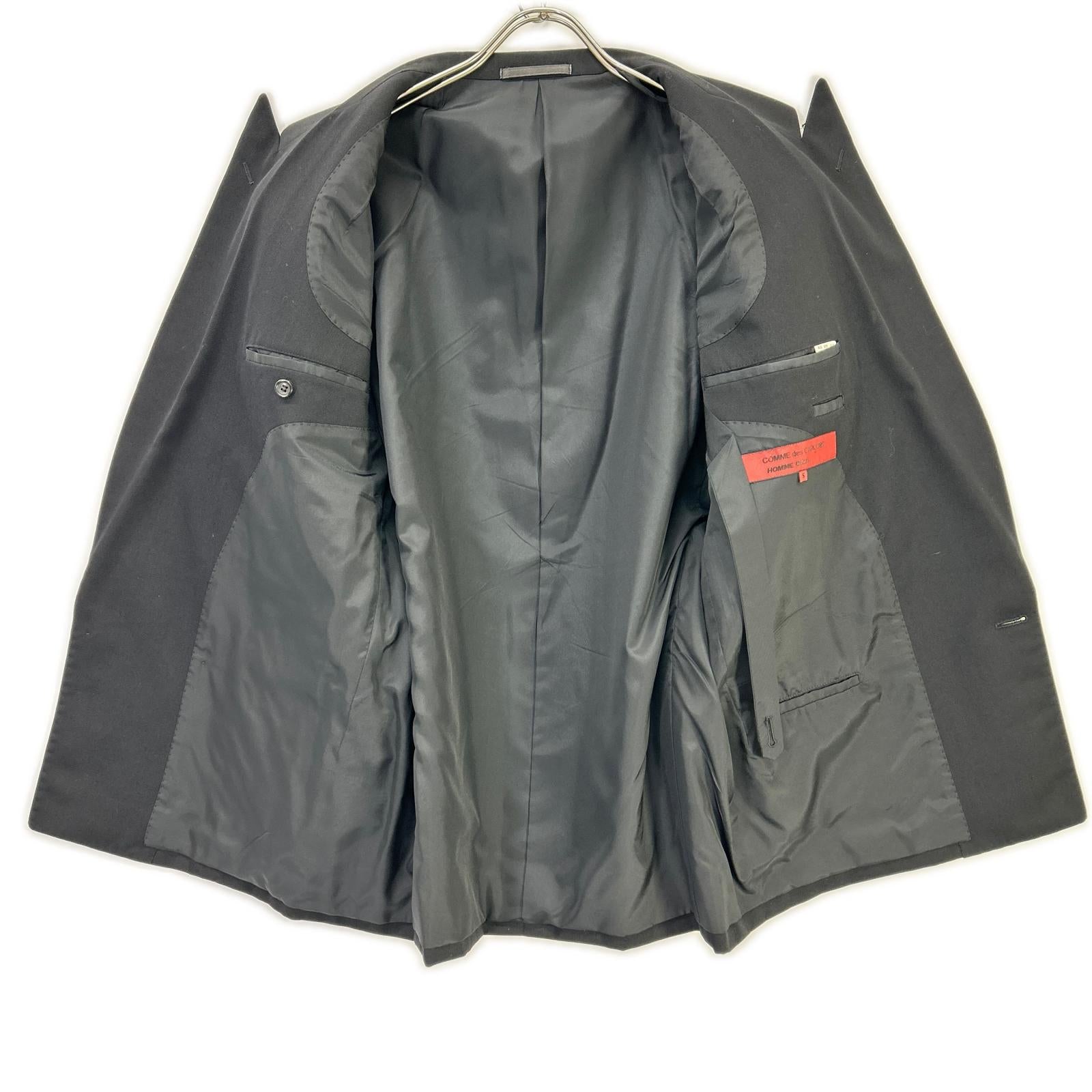 COMMEdesGARCONS HOMME DEUX コムデギャルソンオムドゥ AD1995 DJー54001S ブラック ウール ダブルジャケット スーツ スーツ セットアップ