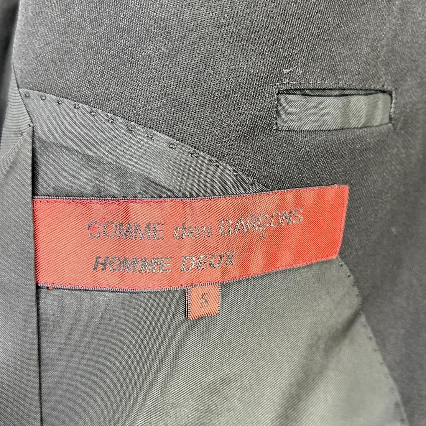 COMMEdesGARCONS HOMME DEUX コムデギャルソンオムドゥ AD1995 DJー54001S ブラック ウール ダブルジャケット スーツ スーツ セットアップ