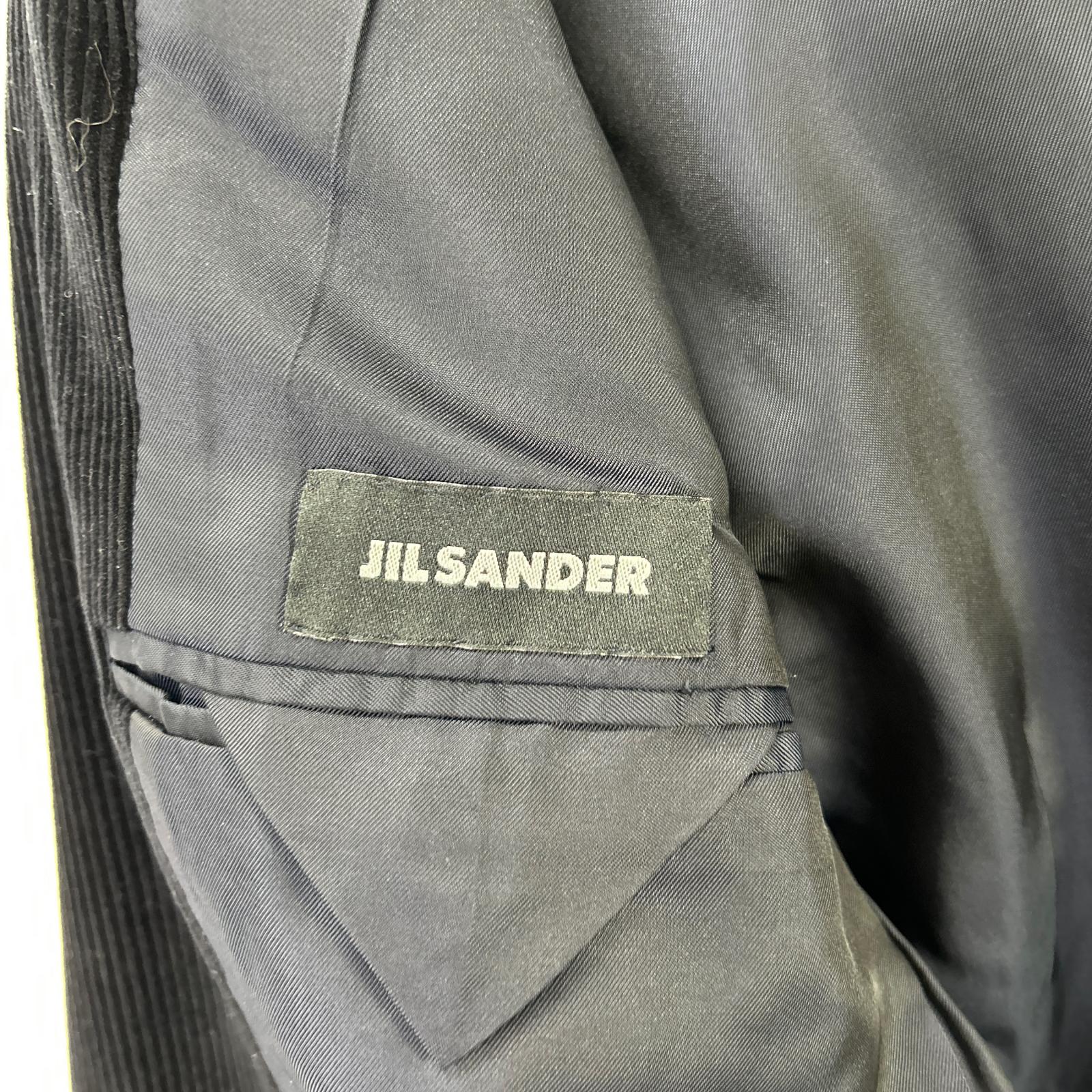 JILSANDER ジルサンダー 157301 ブラック コーデュロイ テーラーメイド スーツ スーツ セットアップ