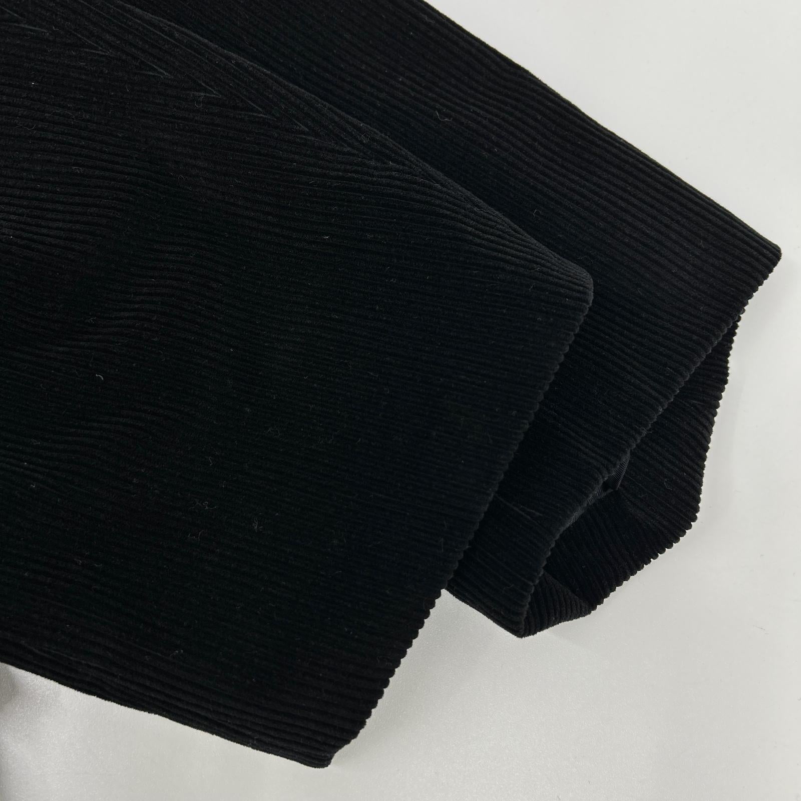 JILSANDER ジルサンダー 157301 ブラック コーデュロイ テーラーメイド スーツ スーツ セットアップ