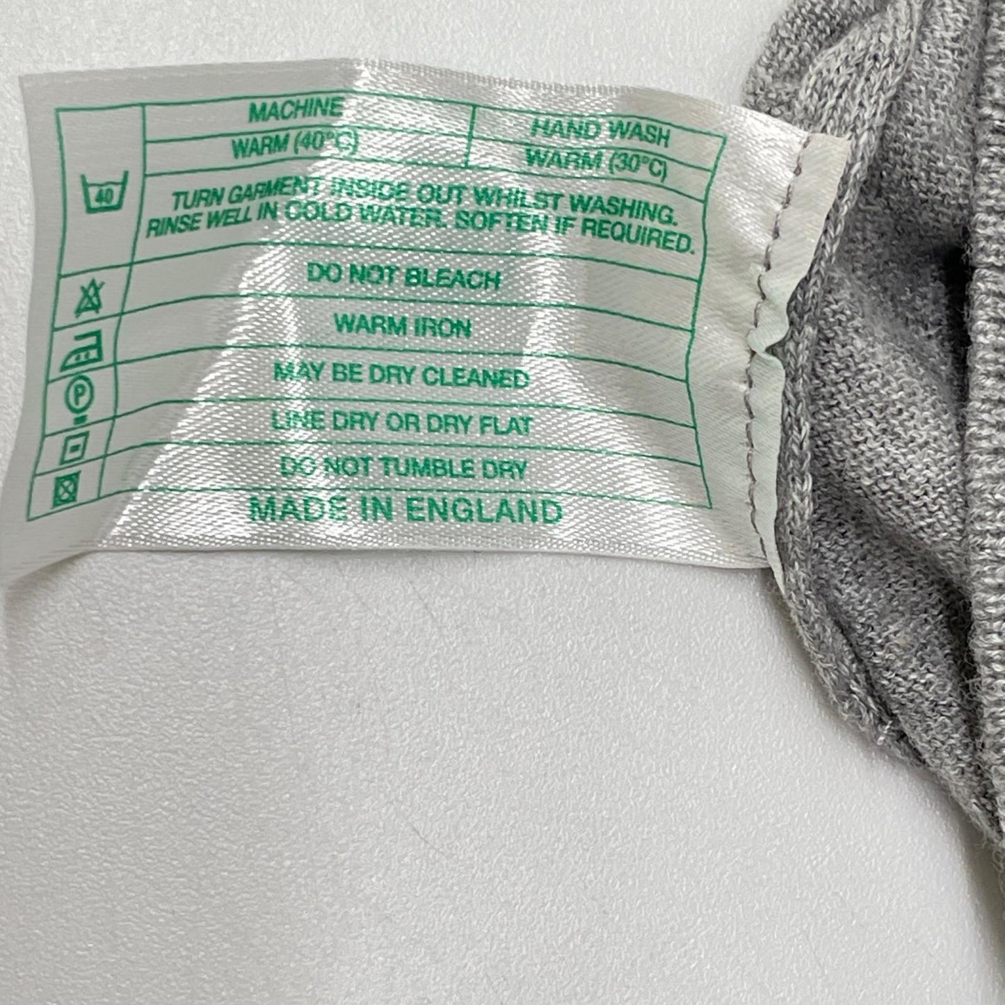 JOHN SMEDLEY ジョンスメドレー ライトグレー コットン 半袖ニットポロシャツ トップス