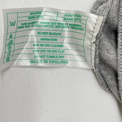 JOHN SMEDLEY ジョンスメドレー ライトグレー コットン 半袖ニットポロシャツ トップス