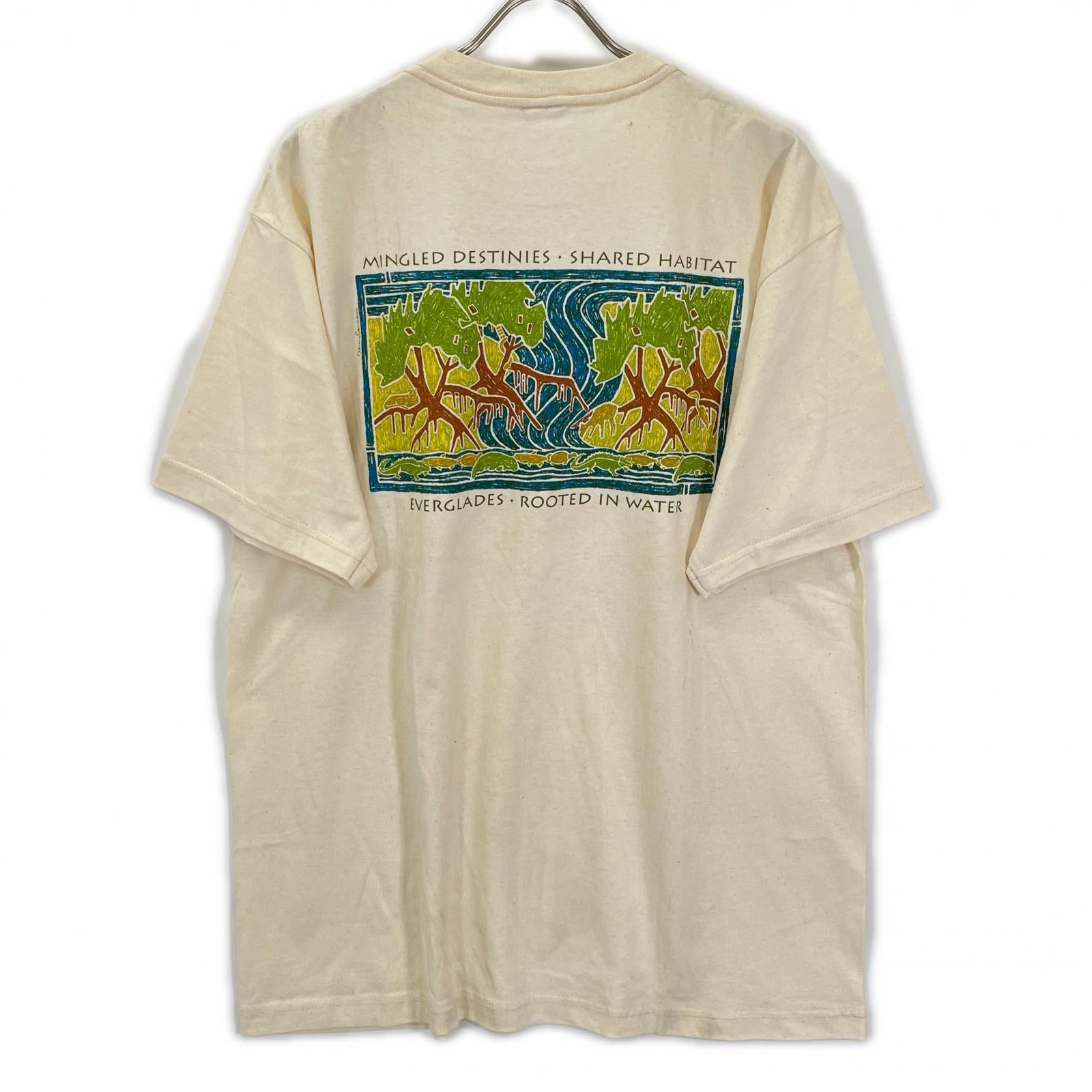 Patagonia パタゴニア 90s USA製 エバーグレースプリント 半袖Tシャツ トップス