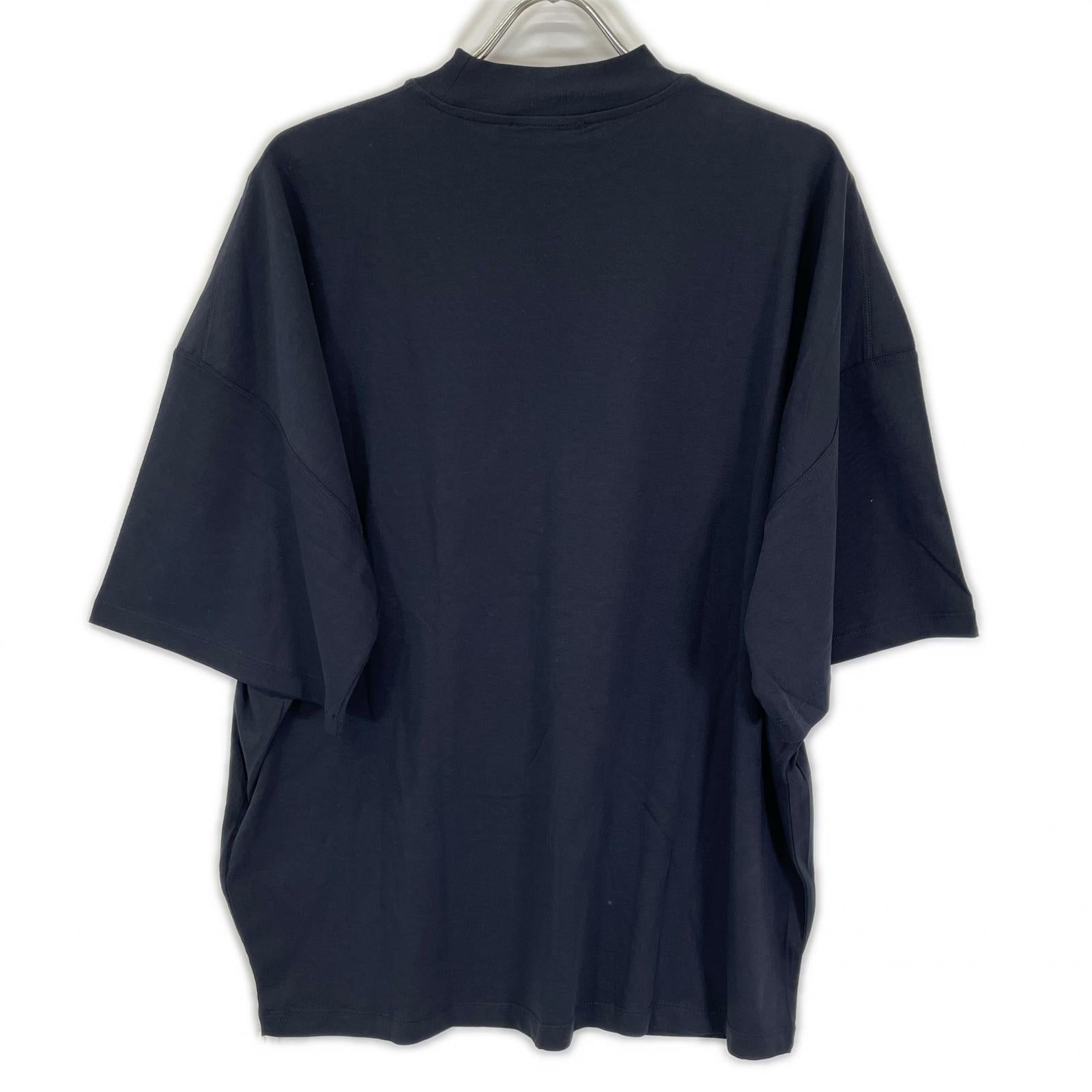 JILSANDER ジルサンダー JSMQ706022 ネイビー モックネック 半袖Tシャツ トップス