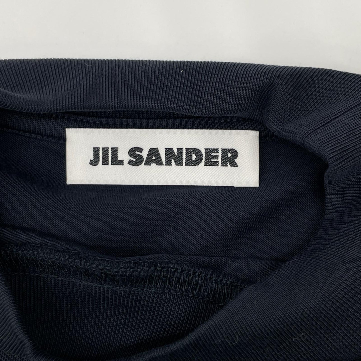 JILSANDER ジルサンダー JSMQ706022 ネイビー モックネック 半袖Tシャツ トップス