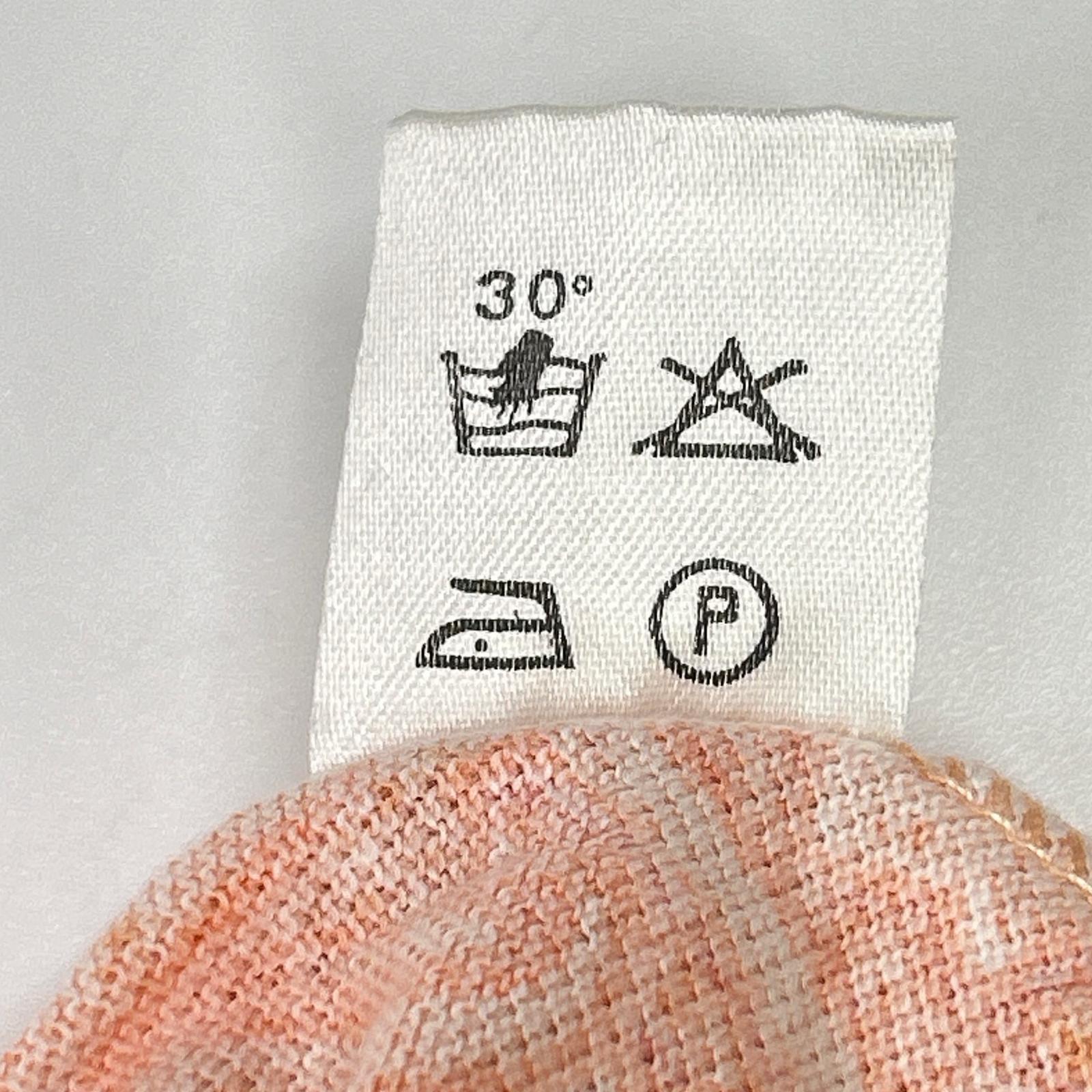 ETRO エトロ サーモンピンク コットン ペイズリー柄 半袖ポロシャツ トップス