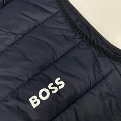 BOSS ボス 50472473 ネイビー/ホワイト パファー ベスト ベスト