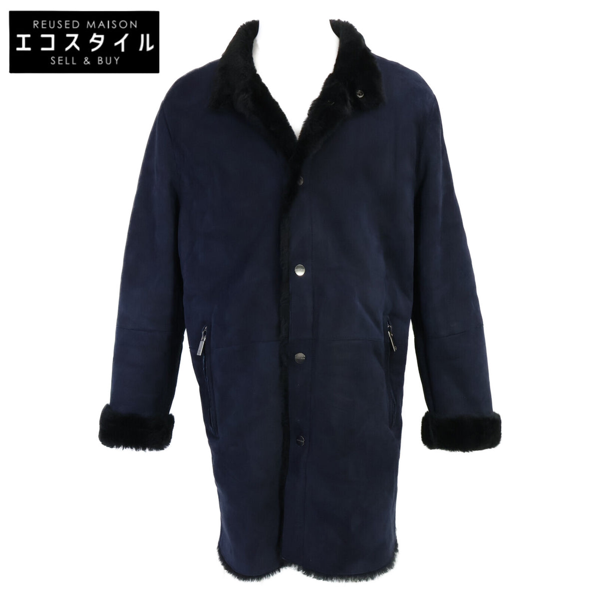 GIORGIOARMANI ジョルジオアルマーニ 【国内正規】4SL80P 4SP89 スタンドカラー ムートン コート
