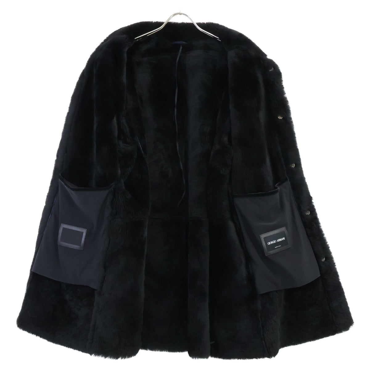 GIORGIOARMANI ジョルジオアルマーニ 【国内正規】4SL80P 4SP89 スタンドカラー ムートン コート