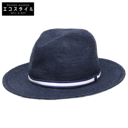 Borsalino ボルサリーノ 141266B カラーラフィア クロッシェ ミディアムブリム ローラブル ストローハット 帽子