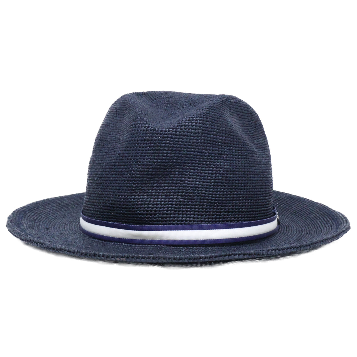 Borsalino ボルサリーノ 141266B カラーラフィア クロッシェ ミディアムブリム ローラブル ストローハット 帽子