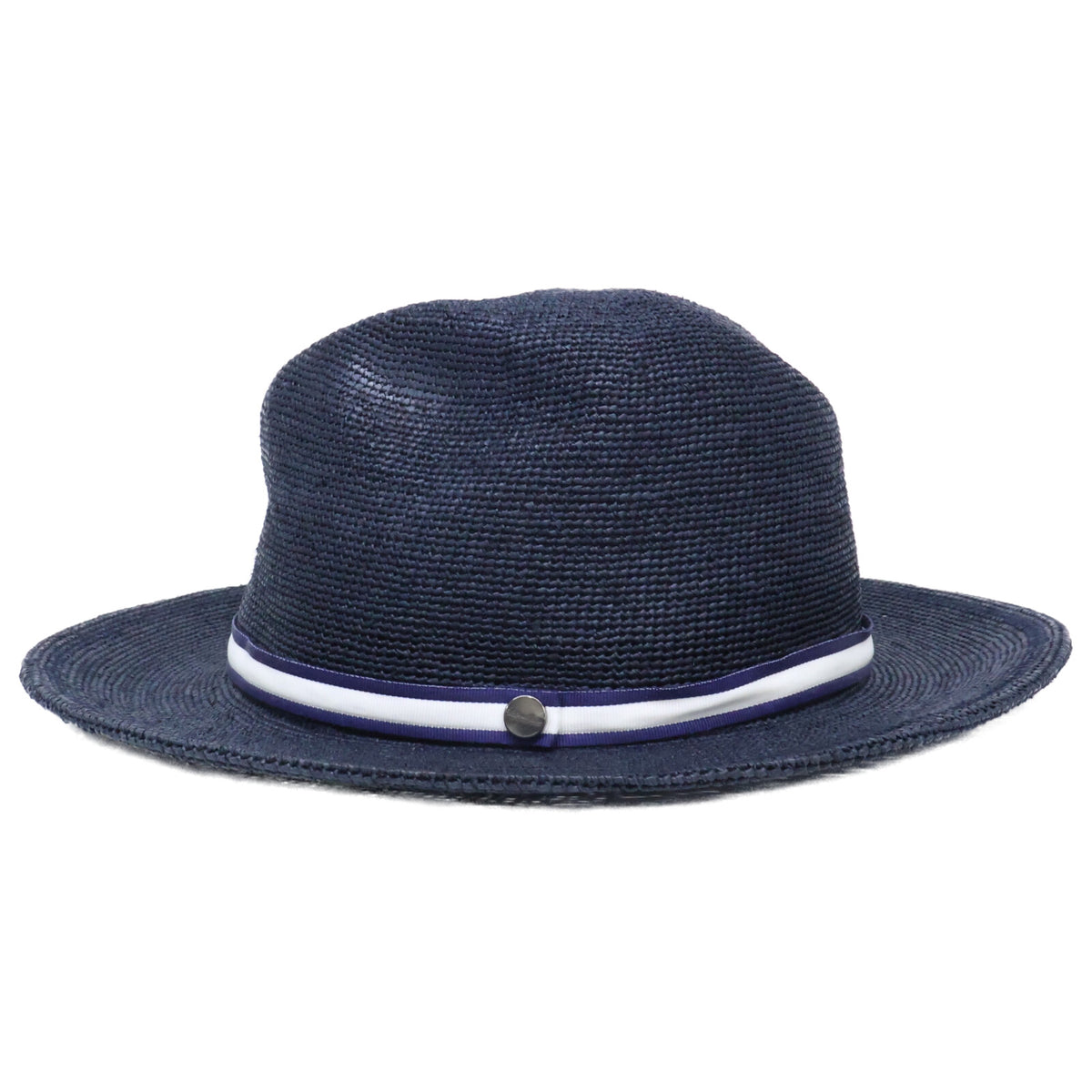 Borsalino ボルサリーノ 141266B カラーラフィア クロッシェ ミディアムブリム ローラブル ストローハット 帽子