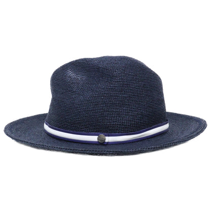 Borsalino ボルサリーノ 141266B カラーラフィア クロッシェ ミディアムブリム ローラブル ストローハット 帽子