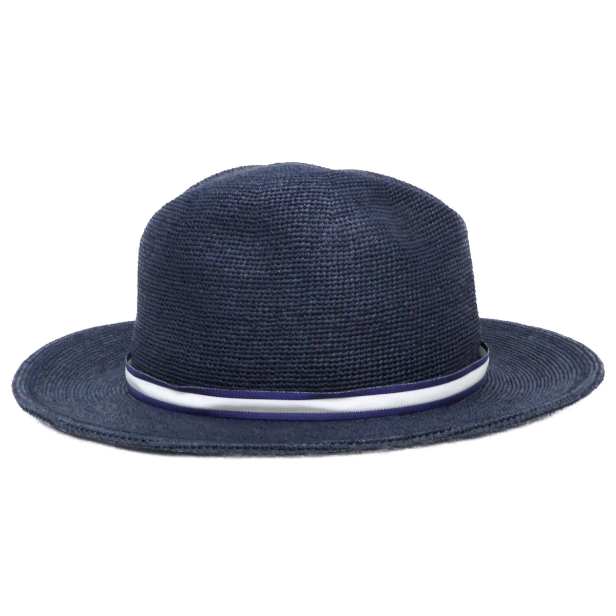 Borsalino ボルサリーノ 141266B カラーラフィア クロッシェ ミディアムブリム ローラブル ストローハット 帽子