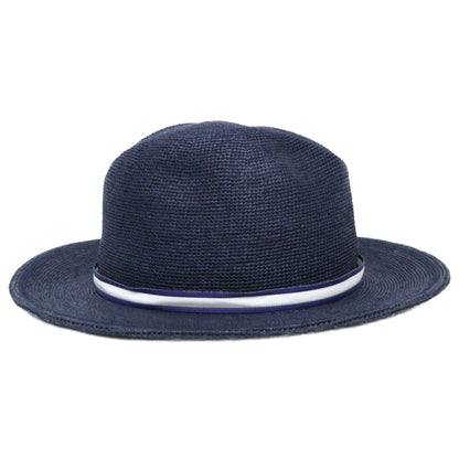 Borsalino ボルサリーノ 141266B カラーラフィア クロッシェ ミディアムブリム ローラブル ストローハット 帽子