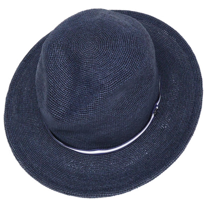 Borsalino ボルサリーノ 141266B カラーラフィア クロッシェ ミディアムブリム ローラブル ストローハット 帽子