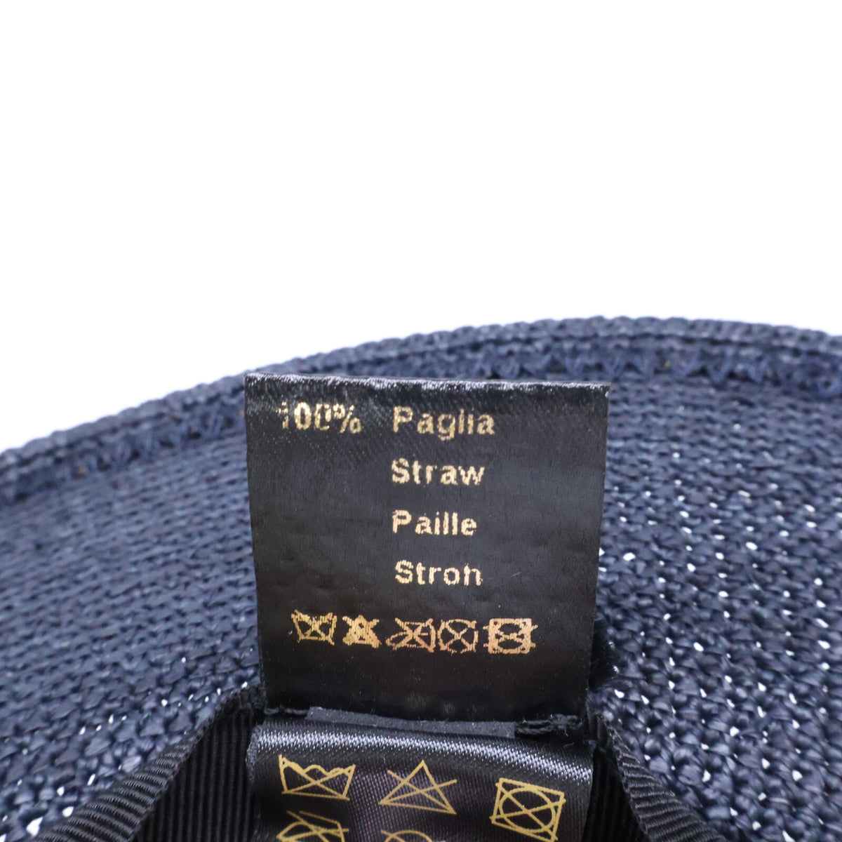 Borsalino ボルサリーノ 141266B カラーラフィア クロッシェ ミディアムブリム ローラブル ストローハット 帽子