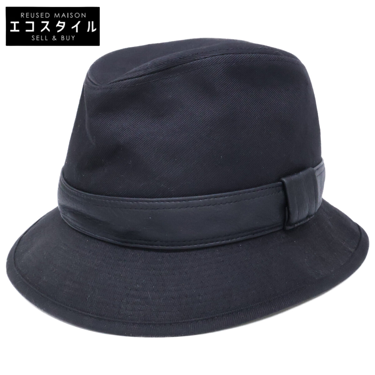 HERMES エルメス 【即決/国内正規】コットン ディアスキン 中折れハット 帽子