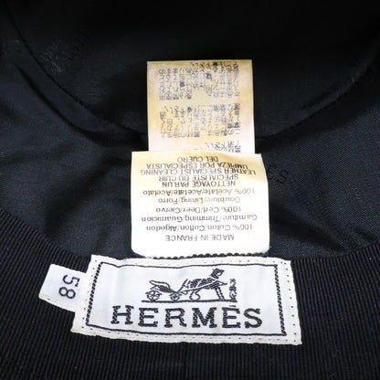 HERMES エルメス 【即決/国内正規】コットン ディアスキン 中折れハット 帽子