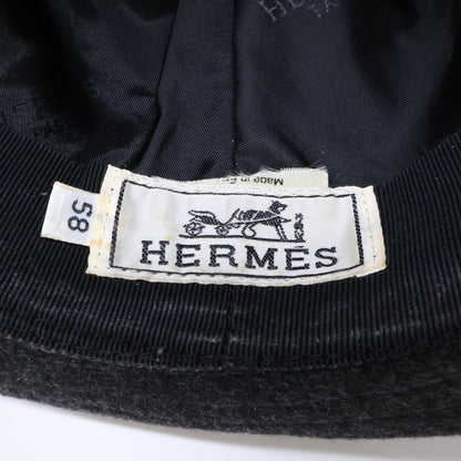 HERMES エルメス カシミヤ ディアスキン 中折れハット 帽子