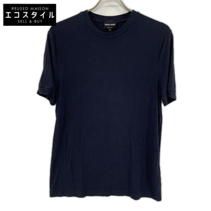GIORGIOARMANI ジョルジオアルマーニ 8NST52 SJP4Z パープル クルーネックTシャツ ストレッチビスコース ジャージー トップス