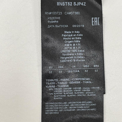 GIORGIOARMANI ジョルジオアルマーニ 8NST52 SJP4Z パープル クルーネックTシャツ ストレッチビスコース ジャージー トップス