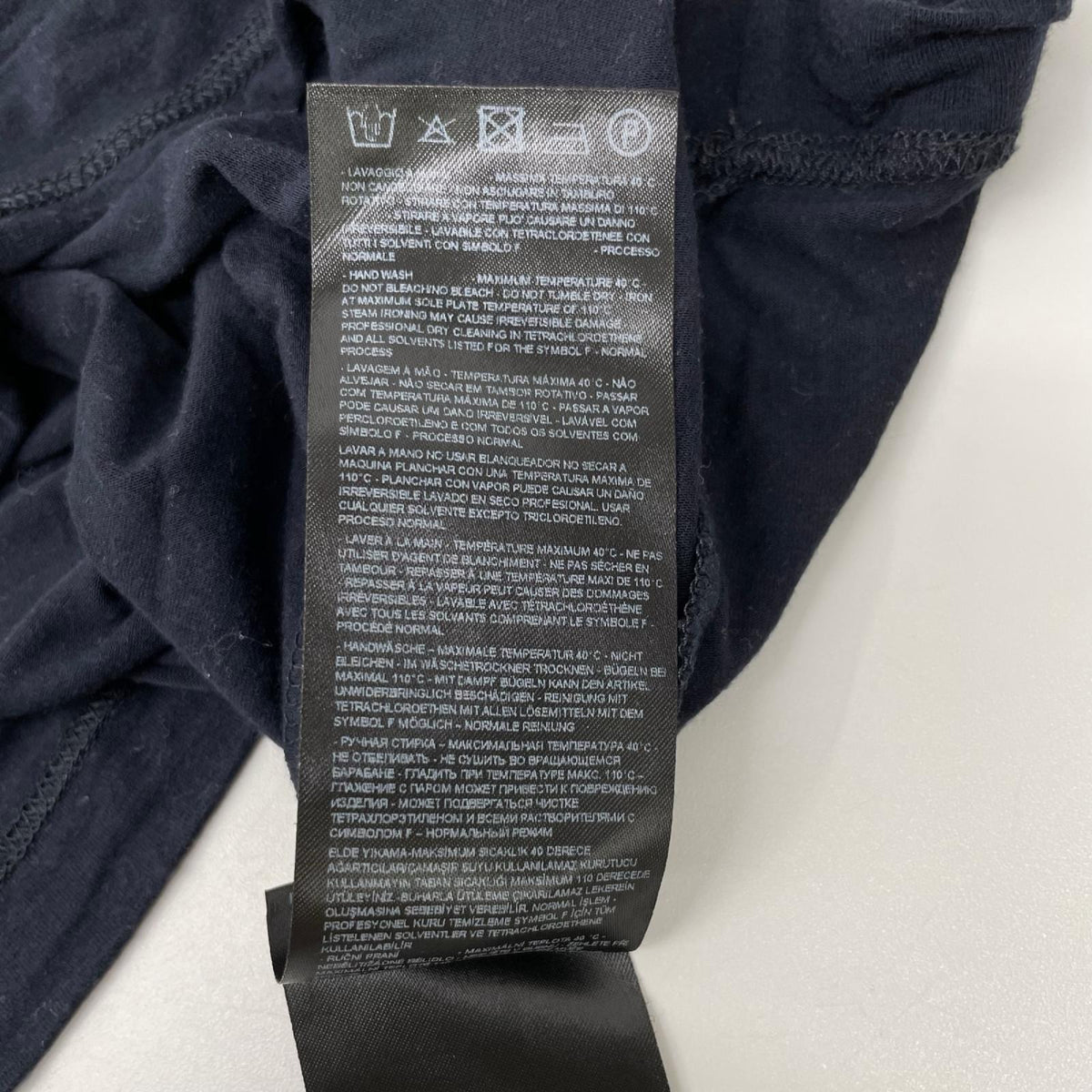 GIORGIOARMANI ジョルジオアルマーニ 8NST52 SJP4Z パープル クルーネックTシャツ ストレッチビスコース ジャージー トップス