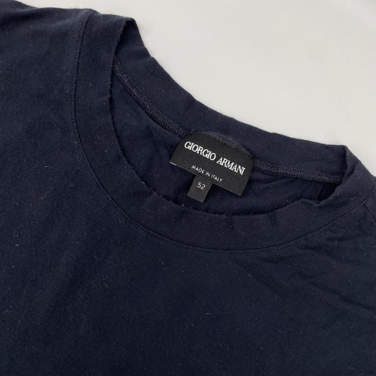 GIORGIOARMANI ジョルジオアルマーニ 8NST52 SJP4Z Purple crew-neck T-shirt stretch viscose jersey tops