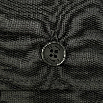 dunhill/ALFREDDUNHILL ダンヒル ブラック リネン混 サファリシャツ トップス
