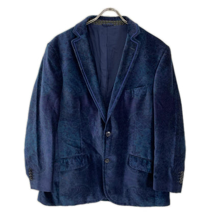 ETRO エトロ 122-1187P-5008 ネイビー SUPERLEGGERA ベロア ジャケット ジャケット