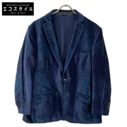 ETRO エトロ 122-1187P-5008 ネイビー SUPERLEGGERA ベロア ジャケット ジャケット