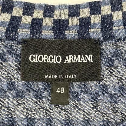 GIORGIOARMANI ジョルジオアルマーニ GM000242 ネイビー 総柄 ニットTシャツ トップス