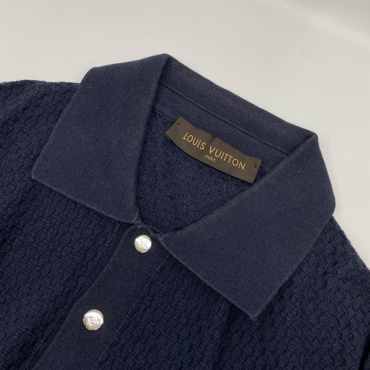 LOUIS VUITTON ルイヴィトン H7N41WKC9 コットンシルクカシミヤ ニットシャツ トップス