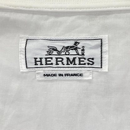 HERMES エルメス ホワイト コットン ジップアップブルソン ジャケット