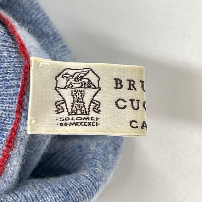 BRUNELLO CUCINELLI ブルネロクチネリ ブルー カシミヤ タートルネックニット トップス