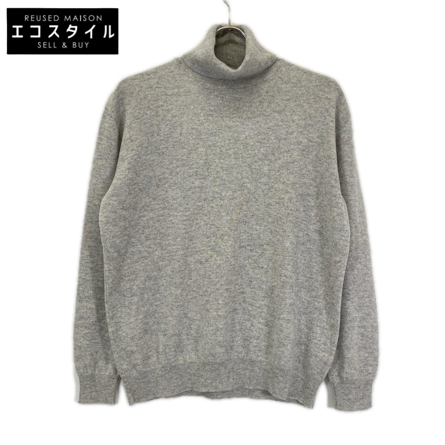 BRUNELLO CUCINELLI ブルネロクチネリ グレー カシミヤ タートルネックニット トップス