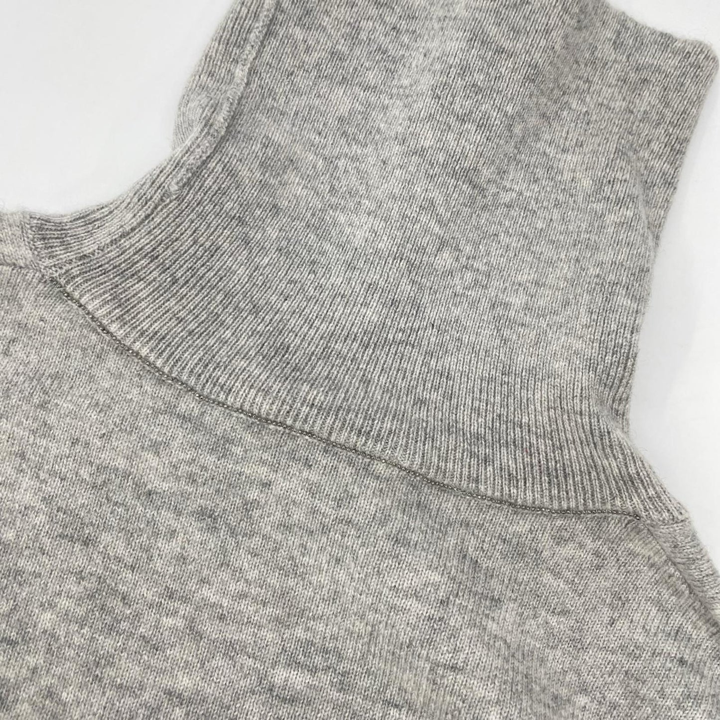 BRUNELLO CUCINELLI ブルネロクチネリ グレー カシミヤ タートルネックニット トップス