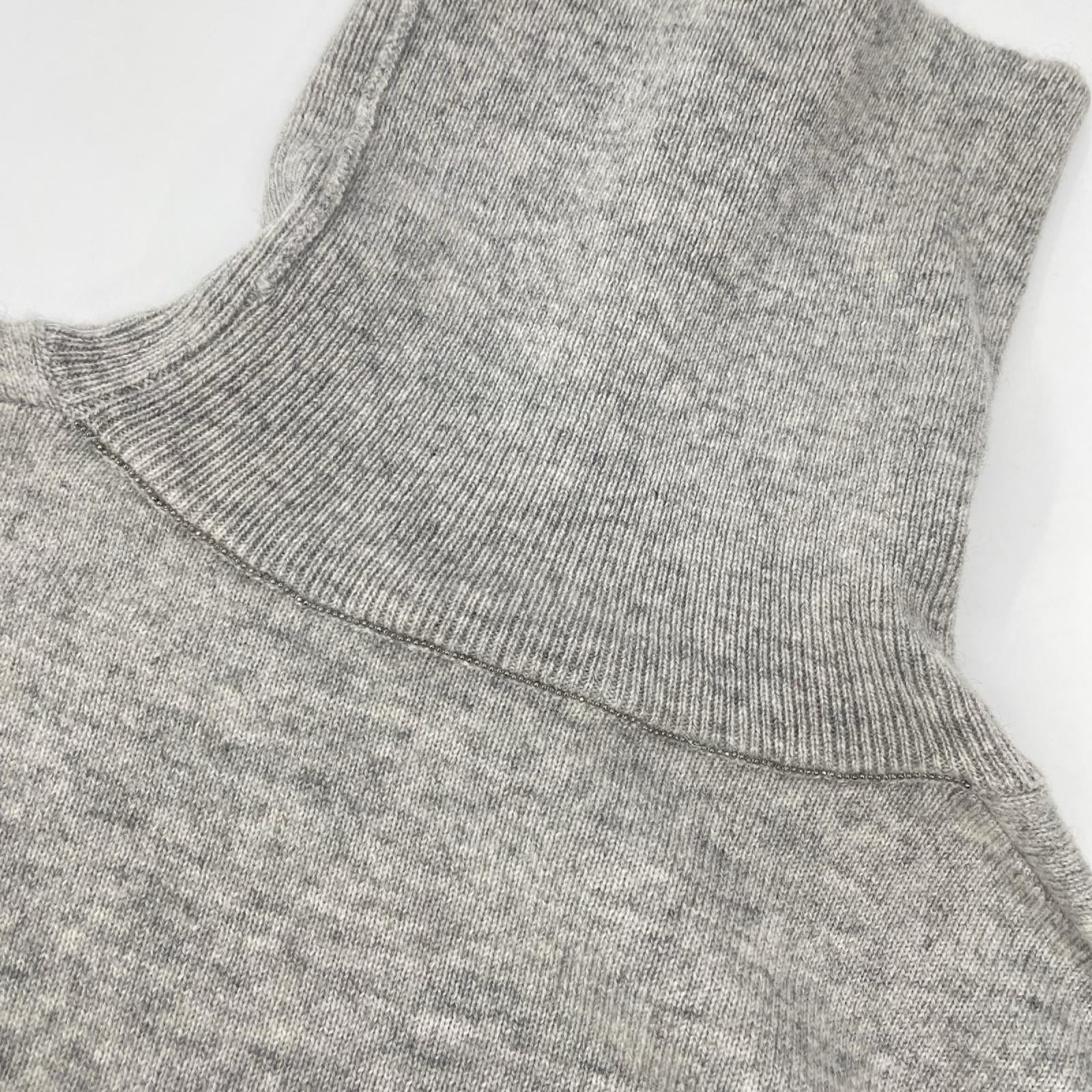 BRUNELLO CUCINELLI ブルネロクチネリ グレー カシミヤ タートルネックニット トップス