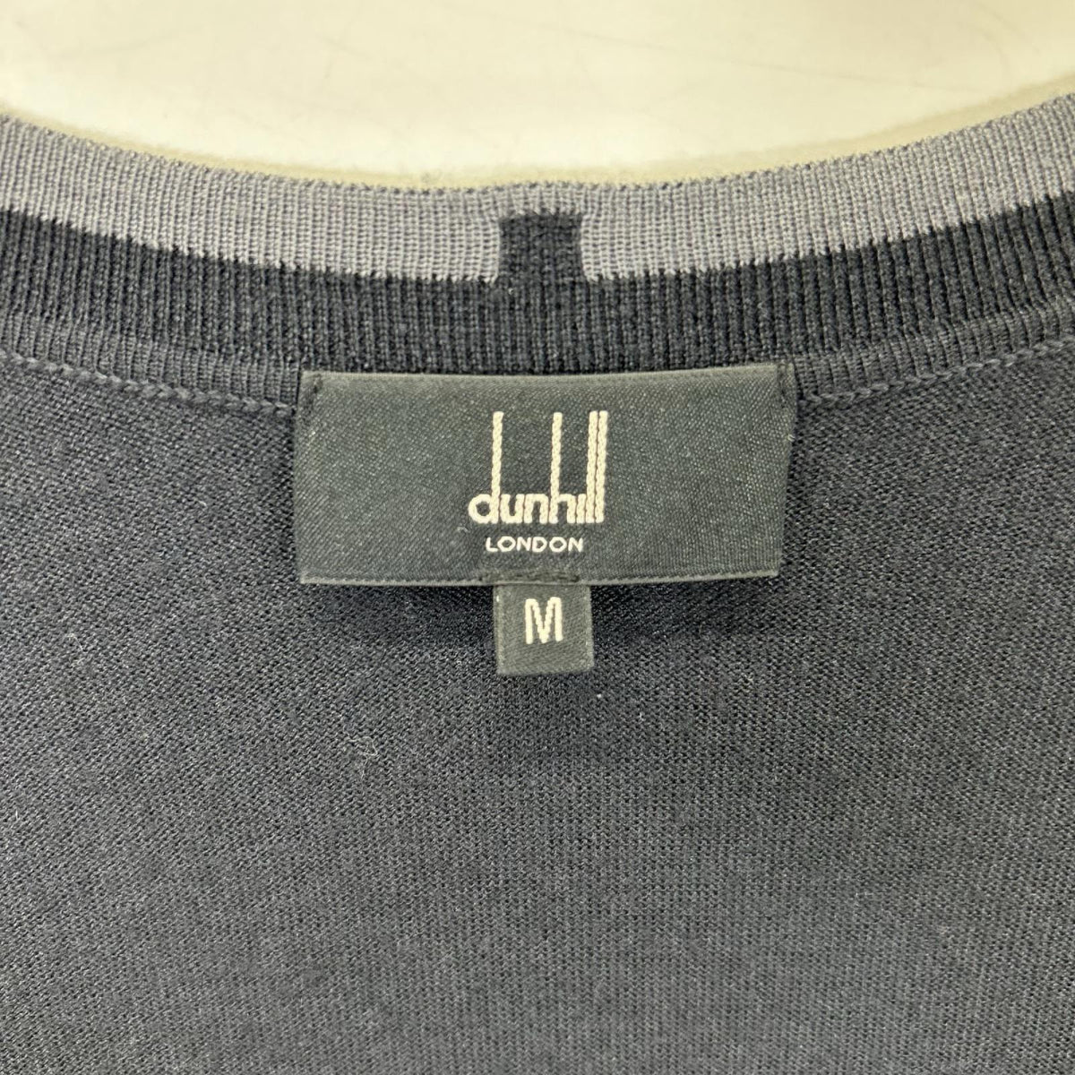 dunhill/ALFREDDUNHILL ダンヒル ブラック ウールシルク ニットカーディガン トップス