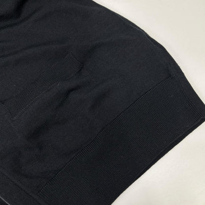 dunhill/ALFREDDUNHILL ダンヒル ブラック ウールシルク ニットカーディガン トップス