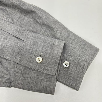dunhill/ALFREDDUNHILL ダンヒル グレー コットンカシミヤウール ロングスリーブシャツ トップス