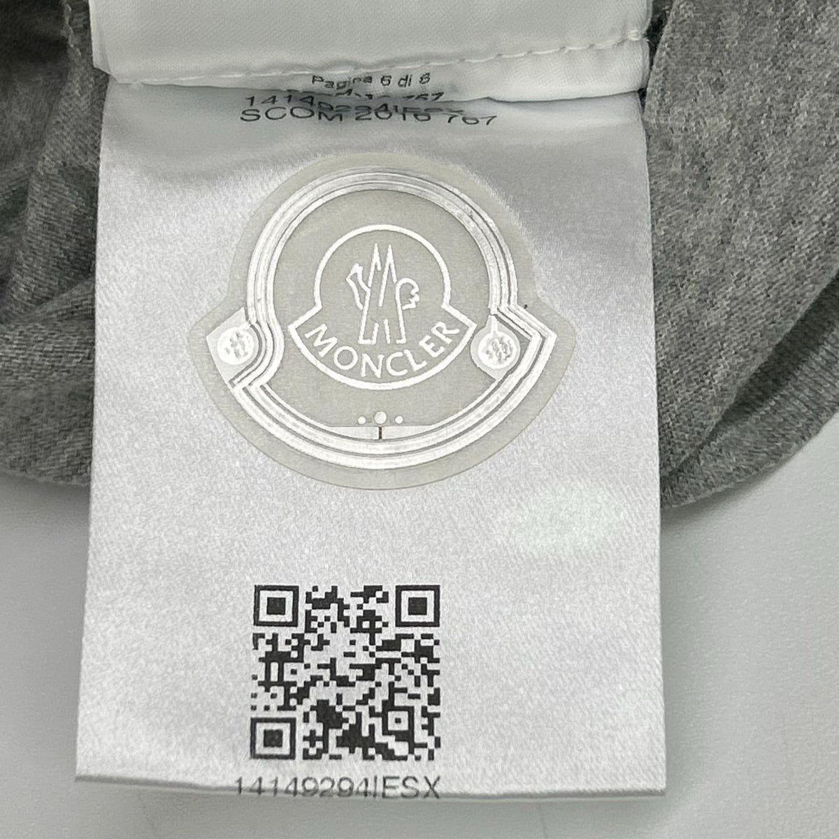 MONCLER モンクレール 16SS C10918019800 グレー 胸ポケ Tシャツ トップス