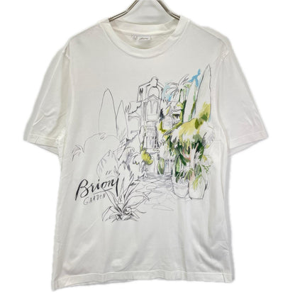 Brioni ブリオーニ UJ8H0L P8625 9030 ホワイト Brioni Garden Tシャツ トップス